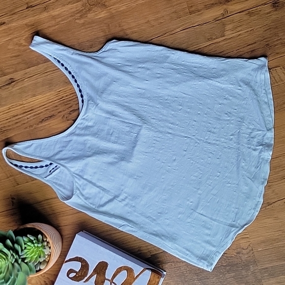 Maurices Small Navy and White Nautical Tank Top - Picture 7 of 7